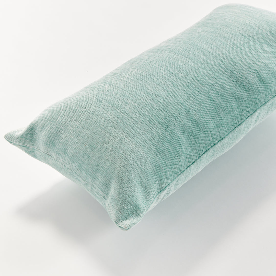 SURI LUMBAR INDOOR-OUTDOOR PILLOW - Seafoam/White