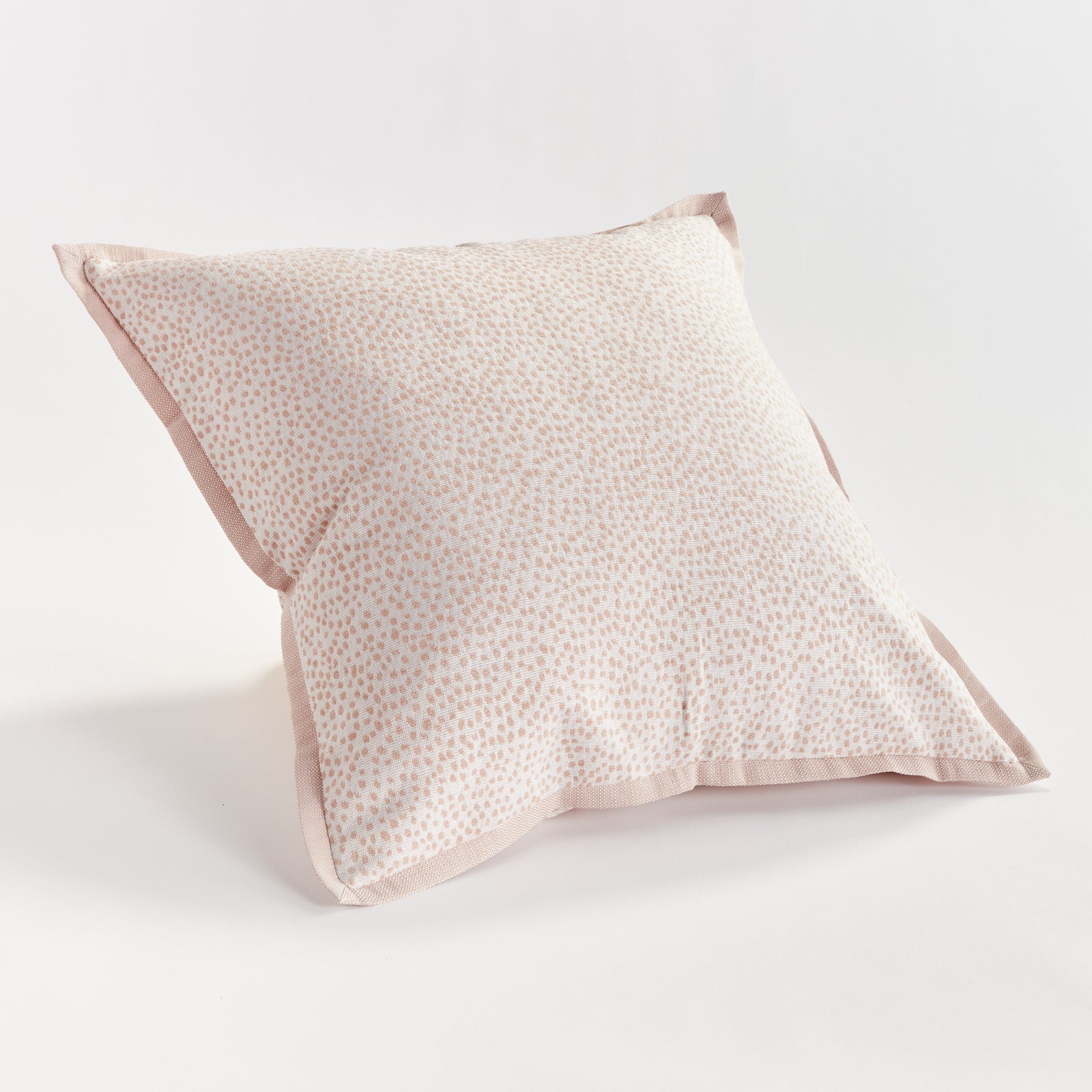 BRITT SQUARE INDOOR-OUTDOOR PILLOW 24" - Blush/White