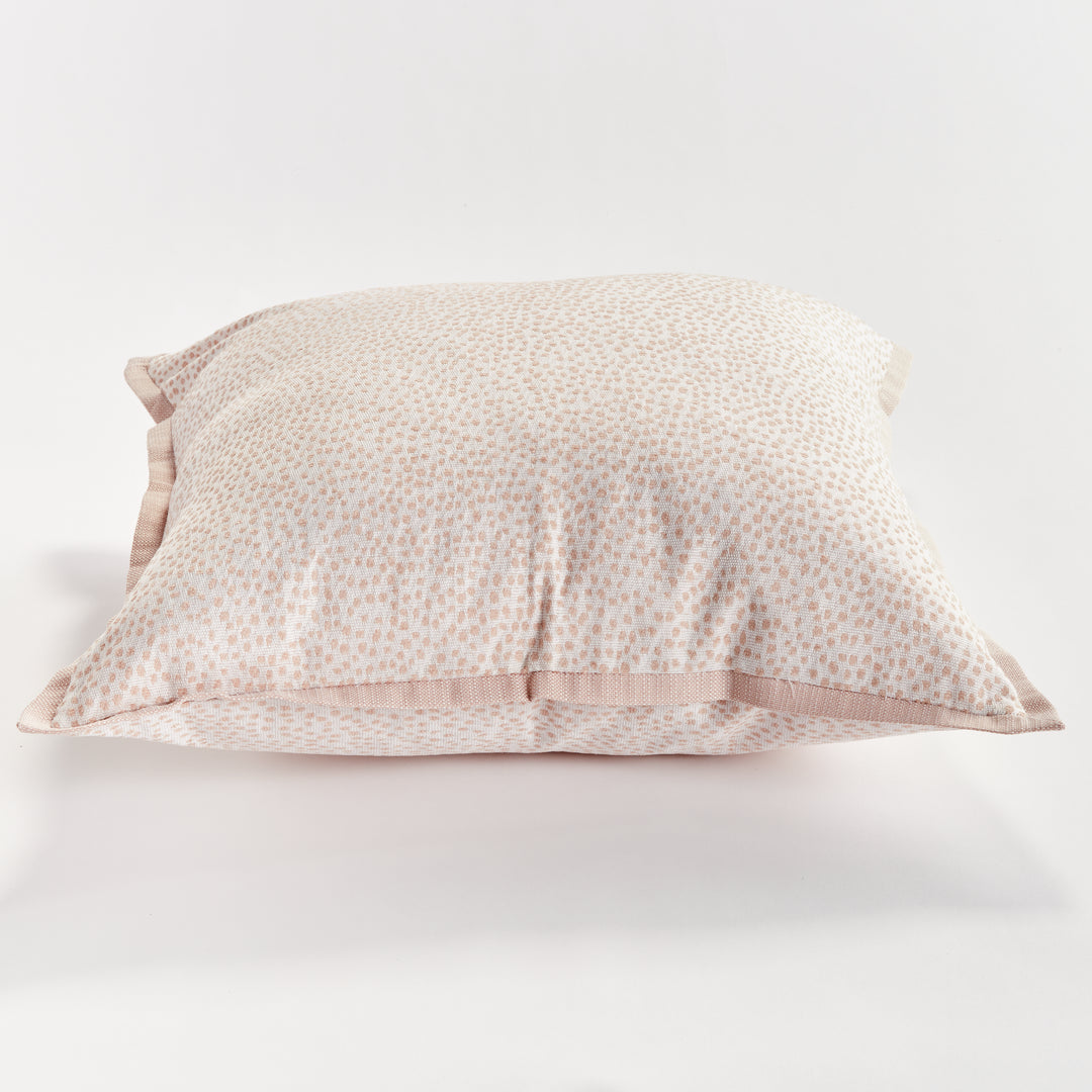 BRITT SQUARE INDOOR-OUTDOOR PILLOW 24" - Blush/White