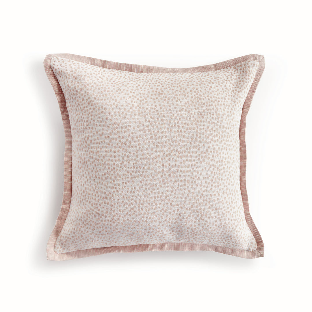 BRITT SQUARE INDOOR-OUTDOOR PILLOW 20" - Blush/White