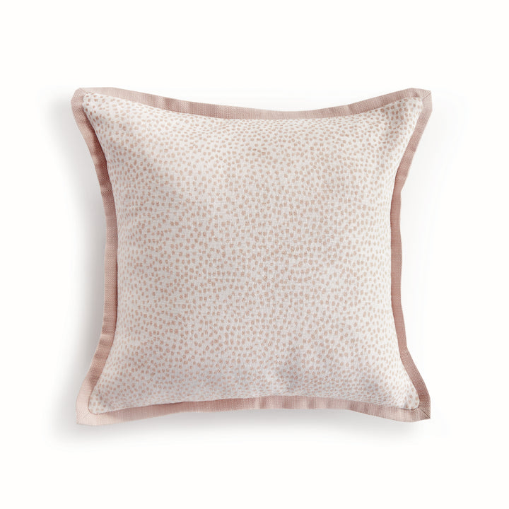 BRITT SQUARE INDOOR-OUTDOOR PILLOW 20" - Blush/White