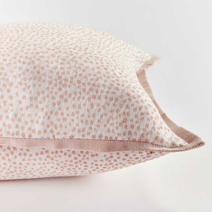 BRITT SQUARE INDOOR-OUTDOOR PILLOW 20" - Blush/White