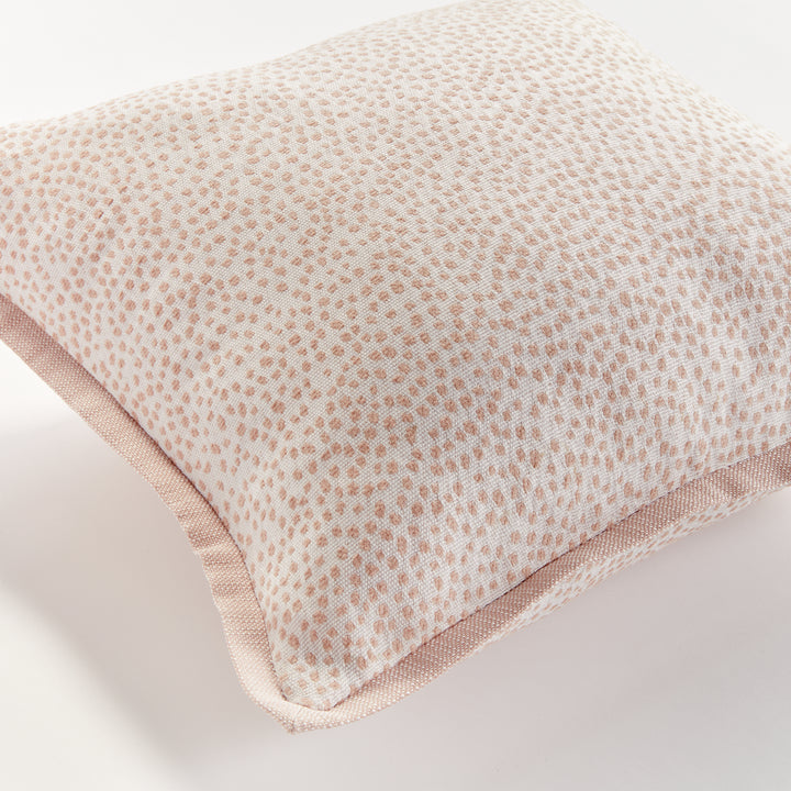 BRITT SQUARE INDOOR-OUTDOOR PILLOW 20" - Blush/White