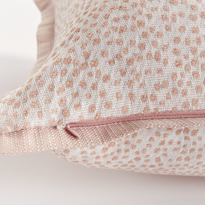BRITT SQUARE INDOOR-OUTDOOR PILLOW 20" - Blush/White