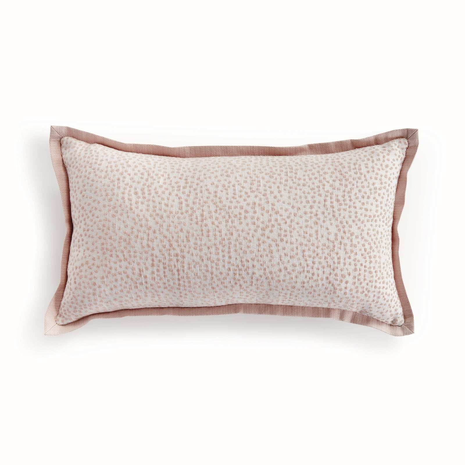 BRITT LUMBAR INDOOR-OUTDOOR PILLOW - Blush/White