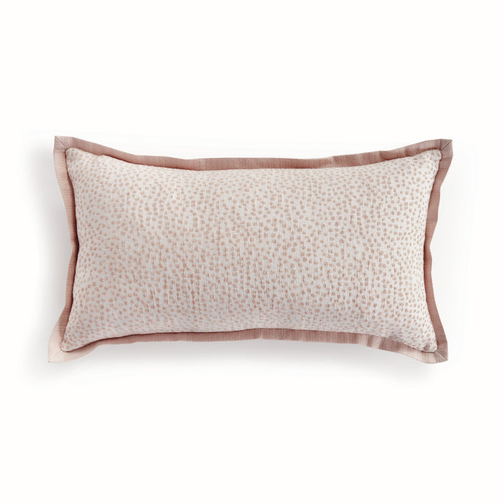 BRITT LUMBAR INDOOR-OUTDOOR PILLOW - Blush/White