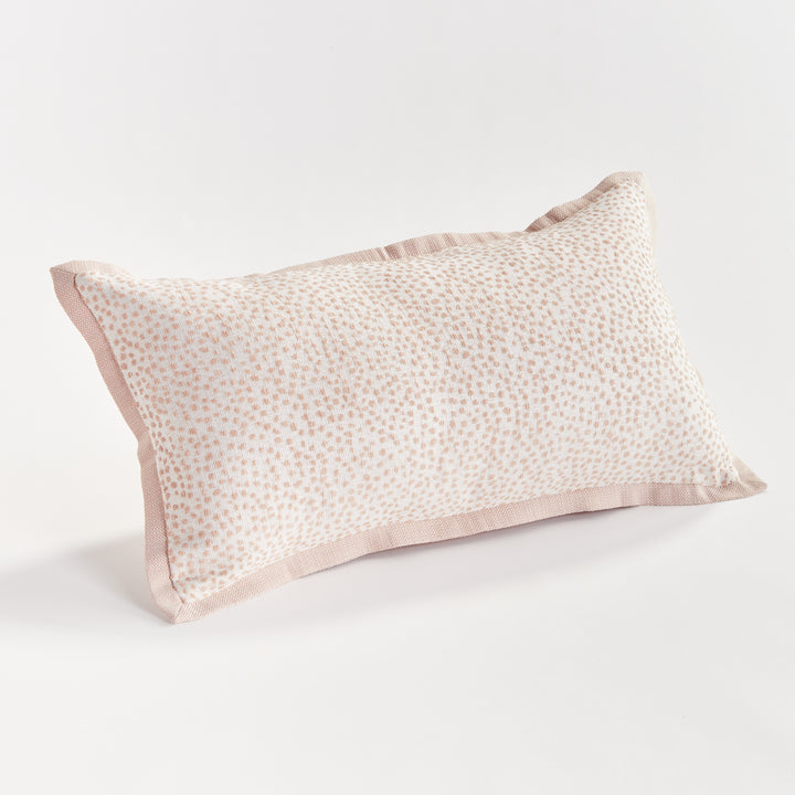 BRITT LUMBAR INDOOR-OUTDOOR PILLOW - Blush/White