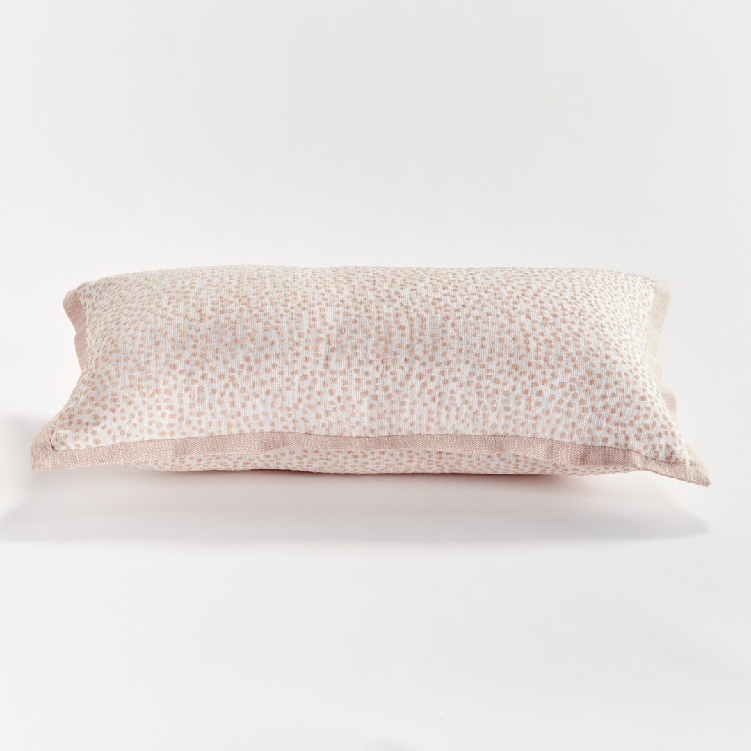 BRITT LUMBAR INDOOR-OUTDOOR PILLOW - Blush/White