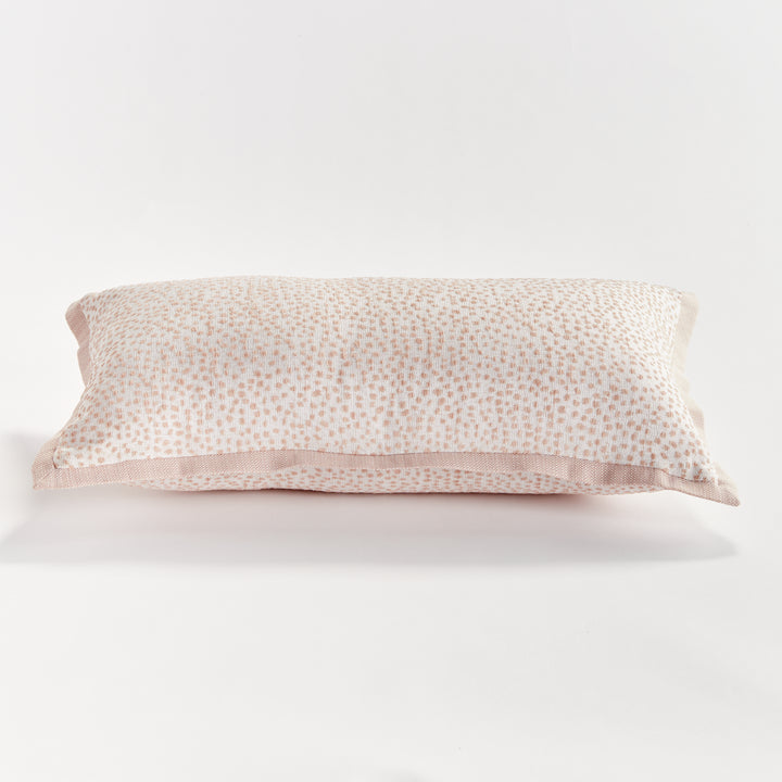 BRITT LUMBAR INDOOR-OUTDOOR PILLOW - Blush/White