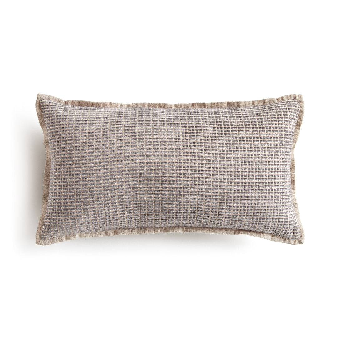 SASHA LUMBAR INDOOR OUTDOOR PILLOW - Taupe / Dark Gray