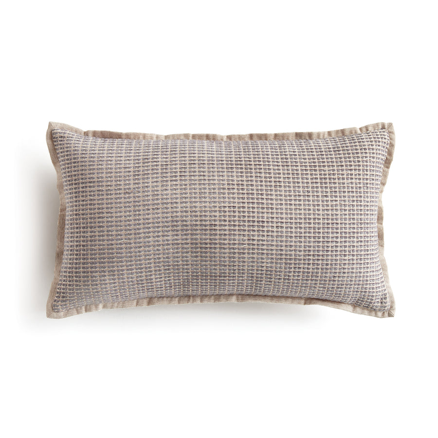 SASHA LUMBAR INDOOR OUTDOOR PILLOW - Taupe / Dark Gray