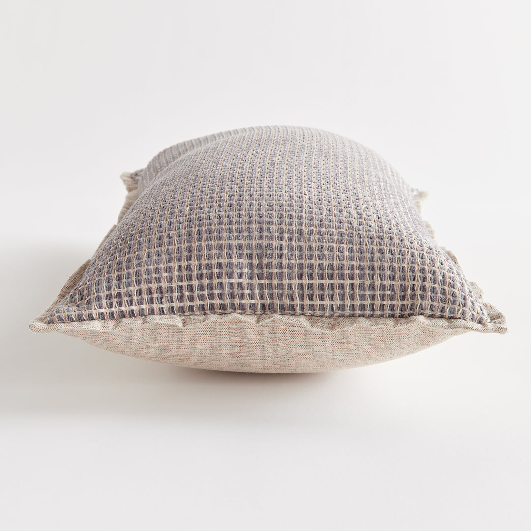 SASHA LUMBAR INDOOR OUTDOOR PILLOW - Taupe / Dark Gray