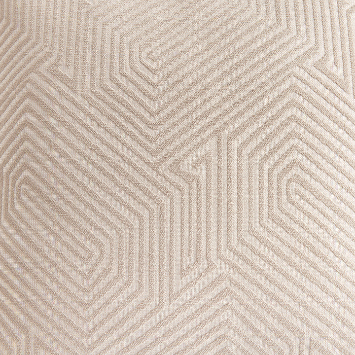 GEO SQUARE INDOOR-OUTDOOR PILLOW 24" - Khaki/Cream