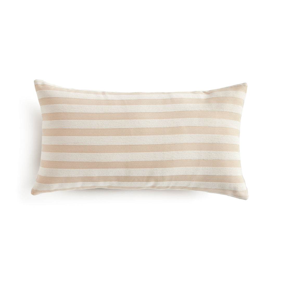 GRANT LUMBAR INDOOR OUTDOOR PILLOW - Khaki / Cream