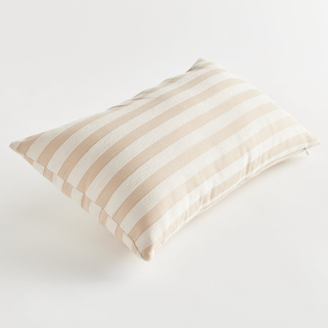 GRANT LUMBAR INDOOR OUTDOOR PILLOW - Khaki / Cream