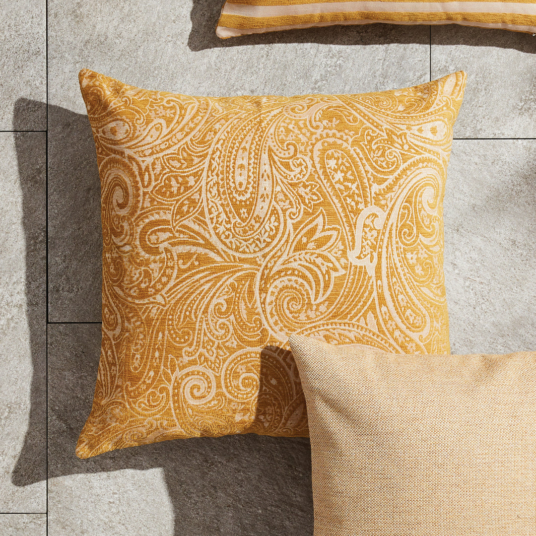 YARA SQUARE INDOOR-OUTDOOR PILLOW 24" - Goldenrod