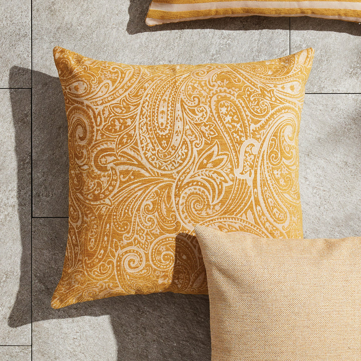 YARA SQUARE INDOOR-OUTDOOR PILLOW 24" - Goldenrod