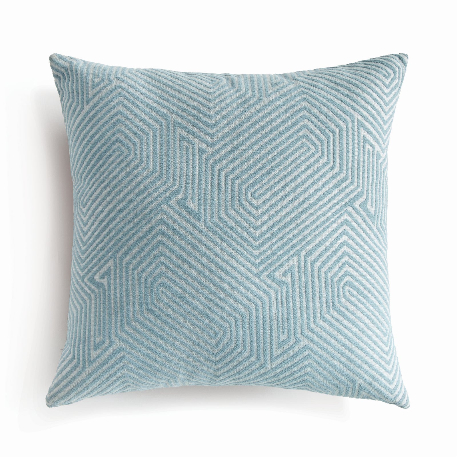 SORA SQUARE INDOOR-OUTDOOR PILLOW 24" - Prussian Blue/Light Blue