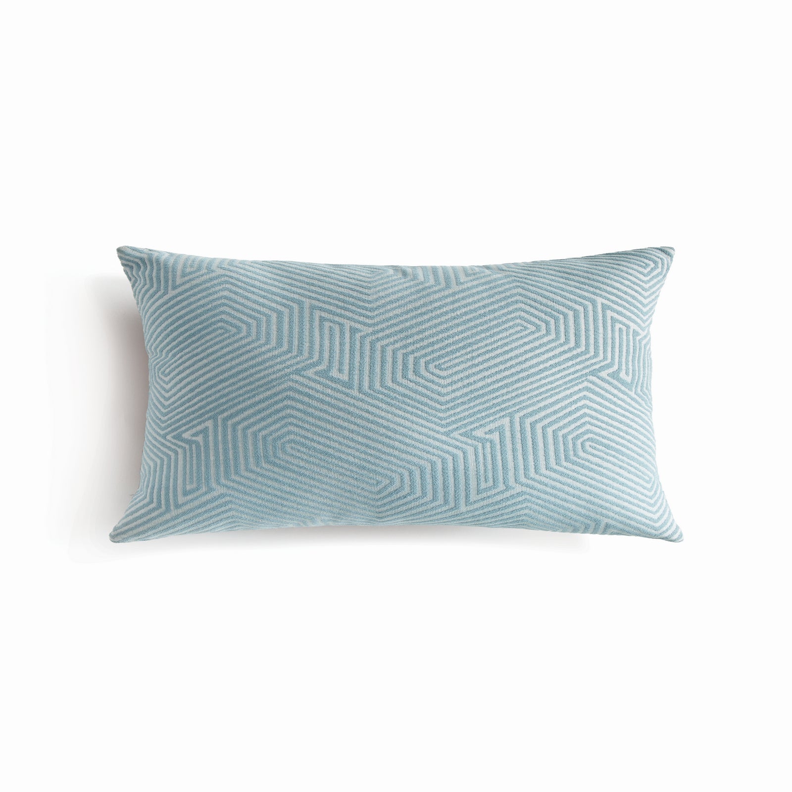 SORA LUMBAR INDOOR-OUTDOOR PILLOW - Prussian Blue/Light Blue