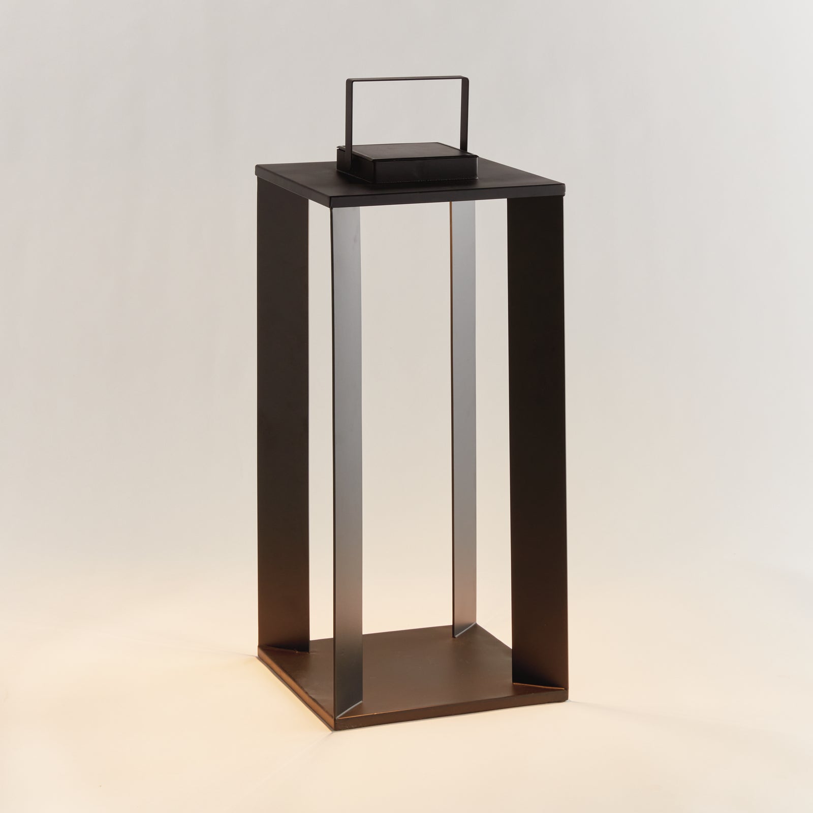 HANLEY SOLAR LED LANTERN 24" - Matte Black