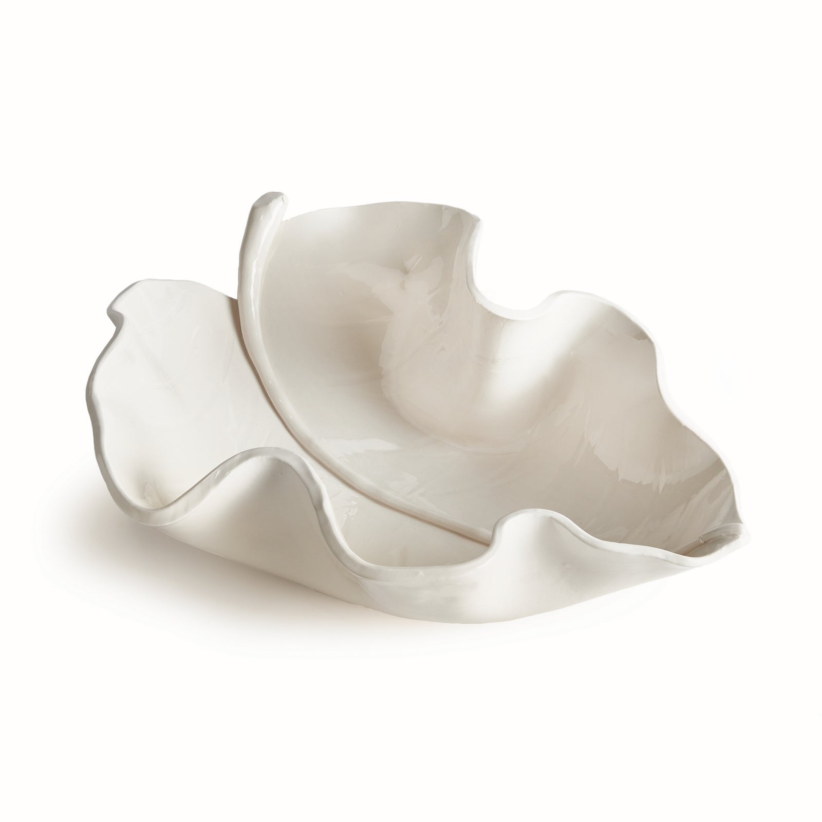 MORICENTO LEAF SCULPTURE LARGE - White