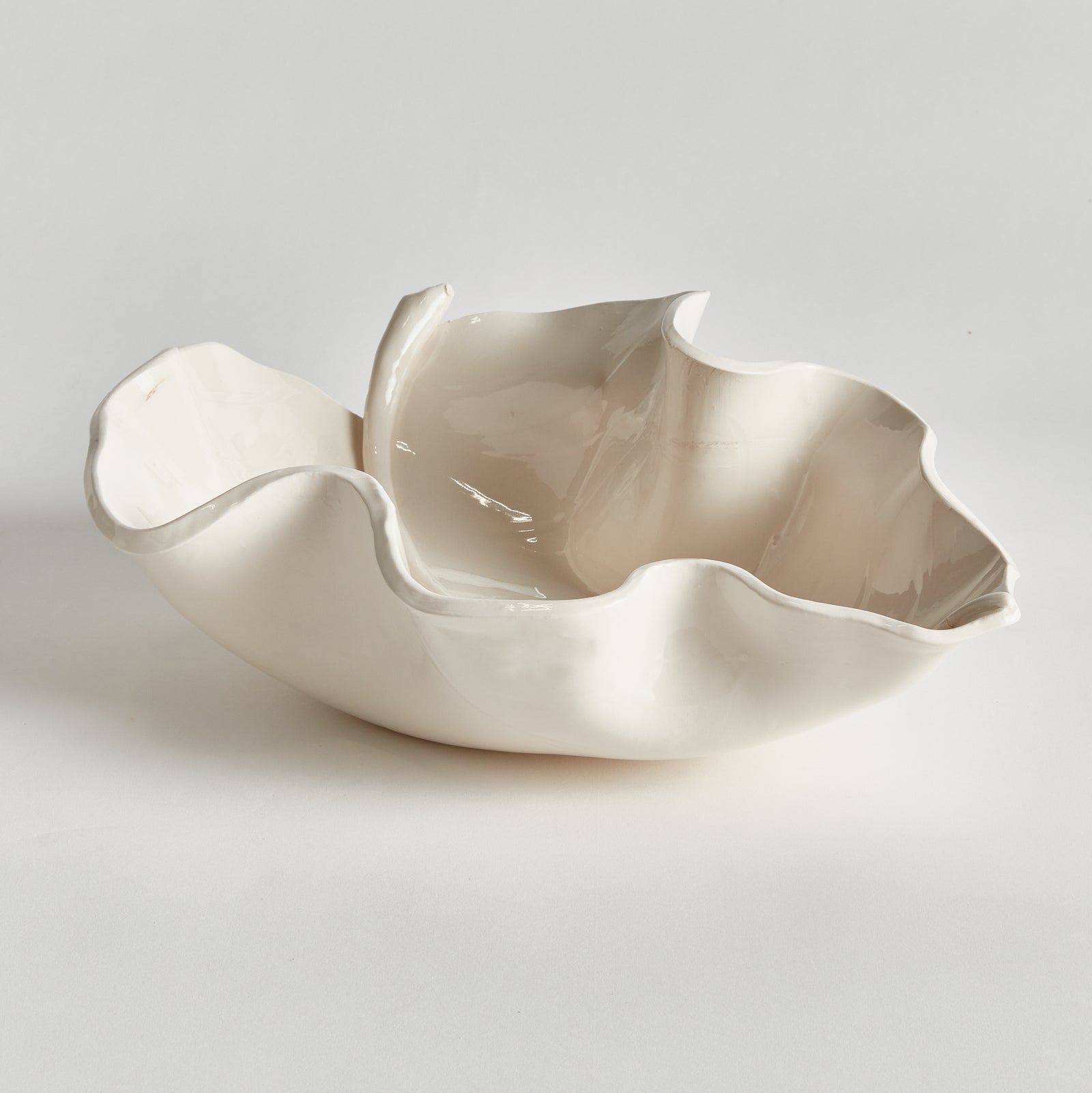 MORICENTO LEAF SCULPTURE LARGE - White