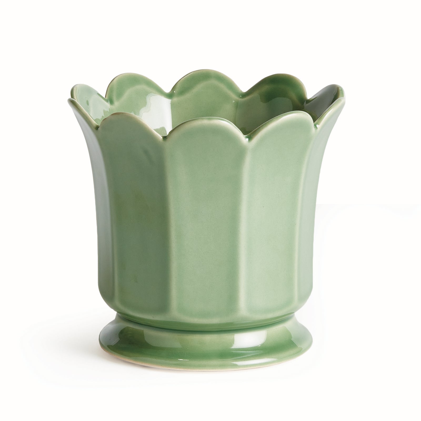 MALINE FOOTED  POT SMALL - Green