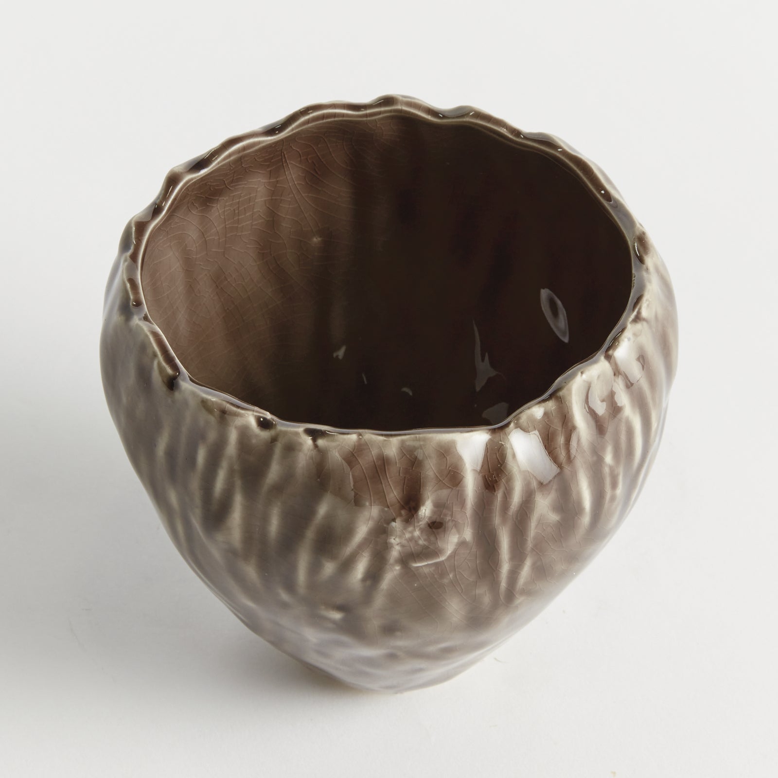 EVELYN POT SMALL - Brown