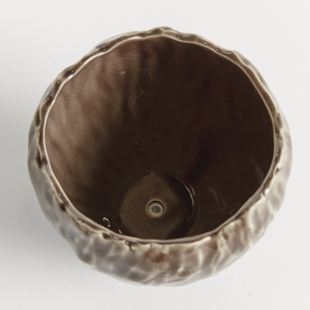 EVELYN POT SMALL - Brown