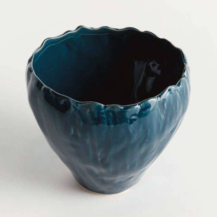 EVELYN POT LARGE - Dark Blue