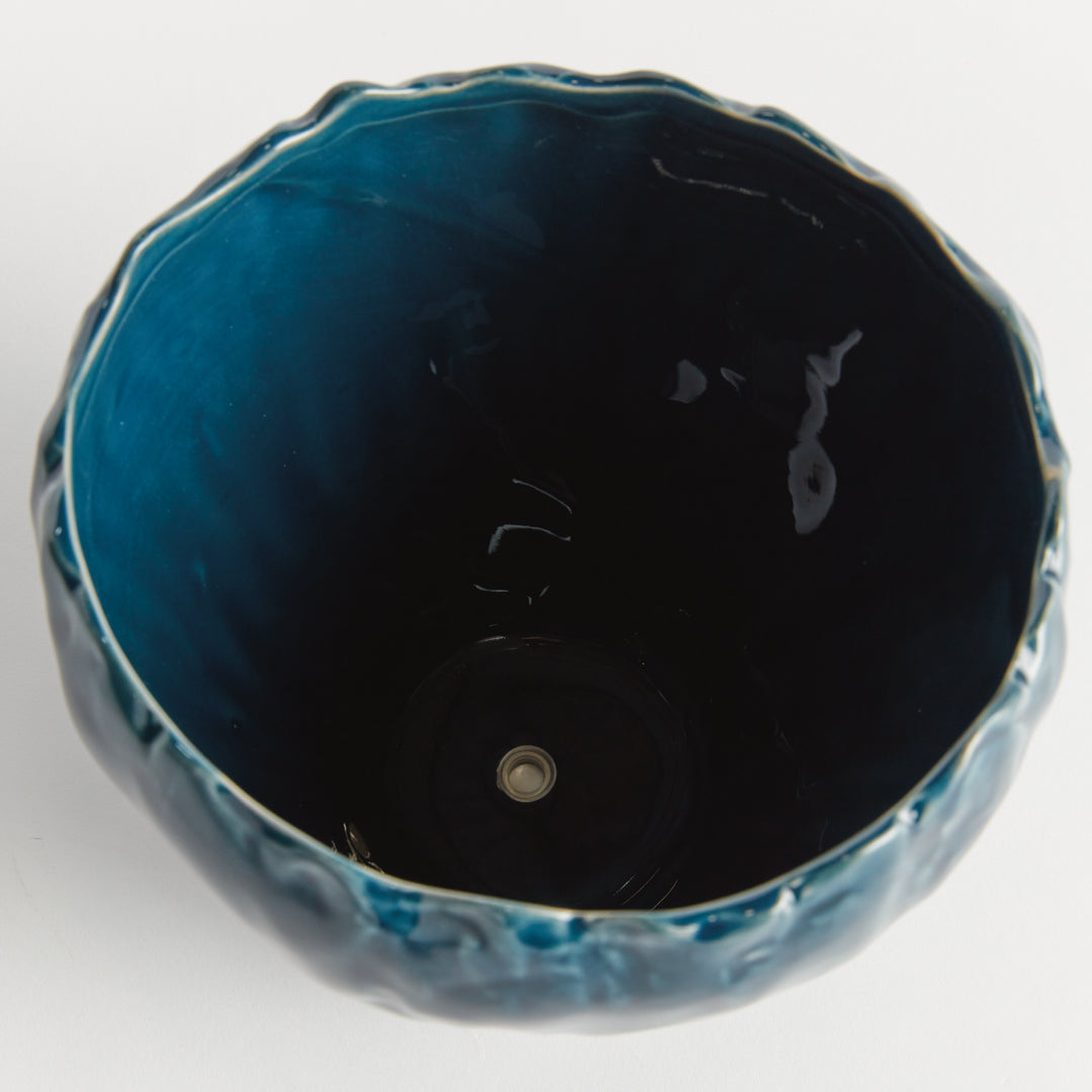 EVELYN POT LARGE - Dark Blue