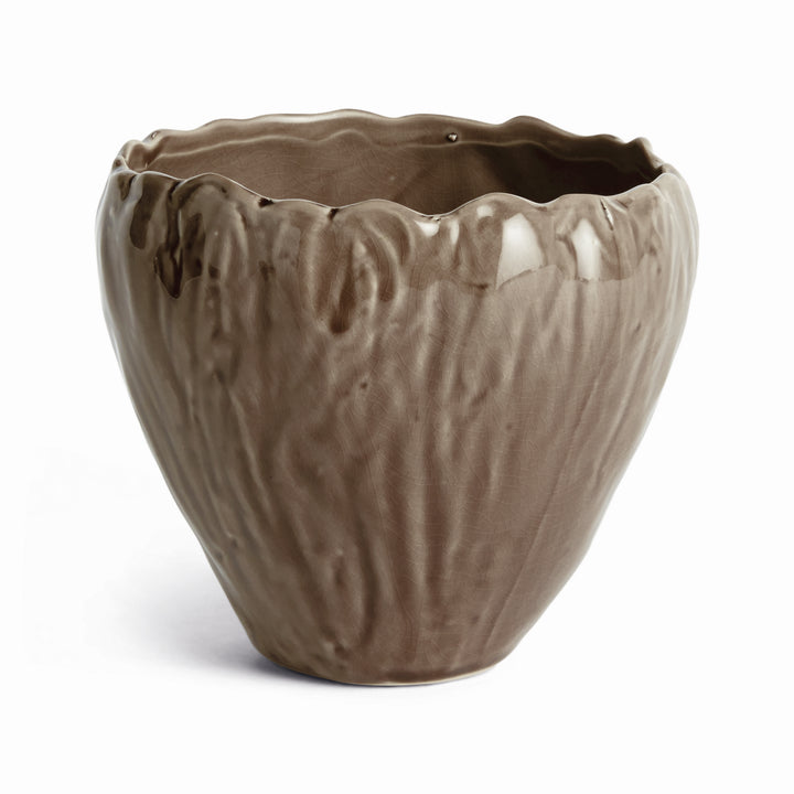 EVELYN POT LARGE - Brown