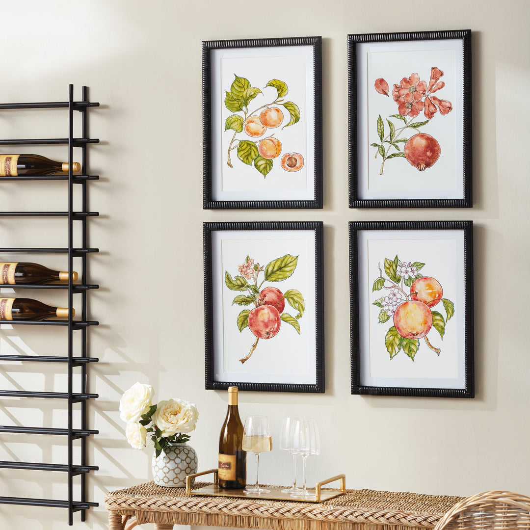 AUTUMNAL FRUIT PRINTS, SET OF 4
