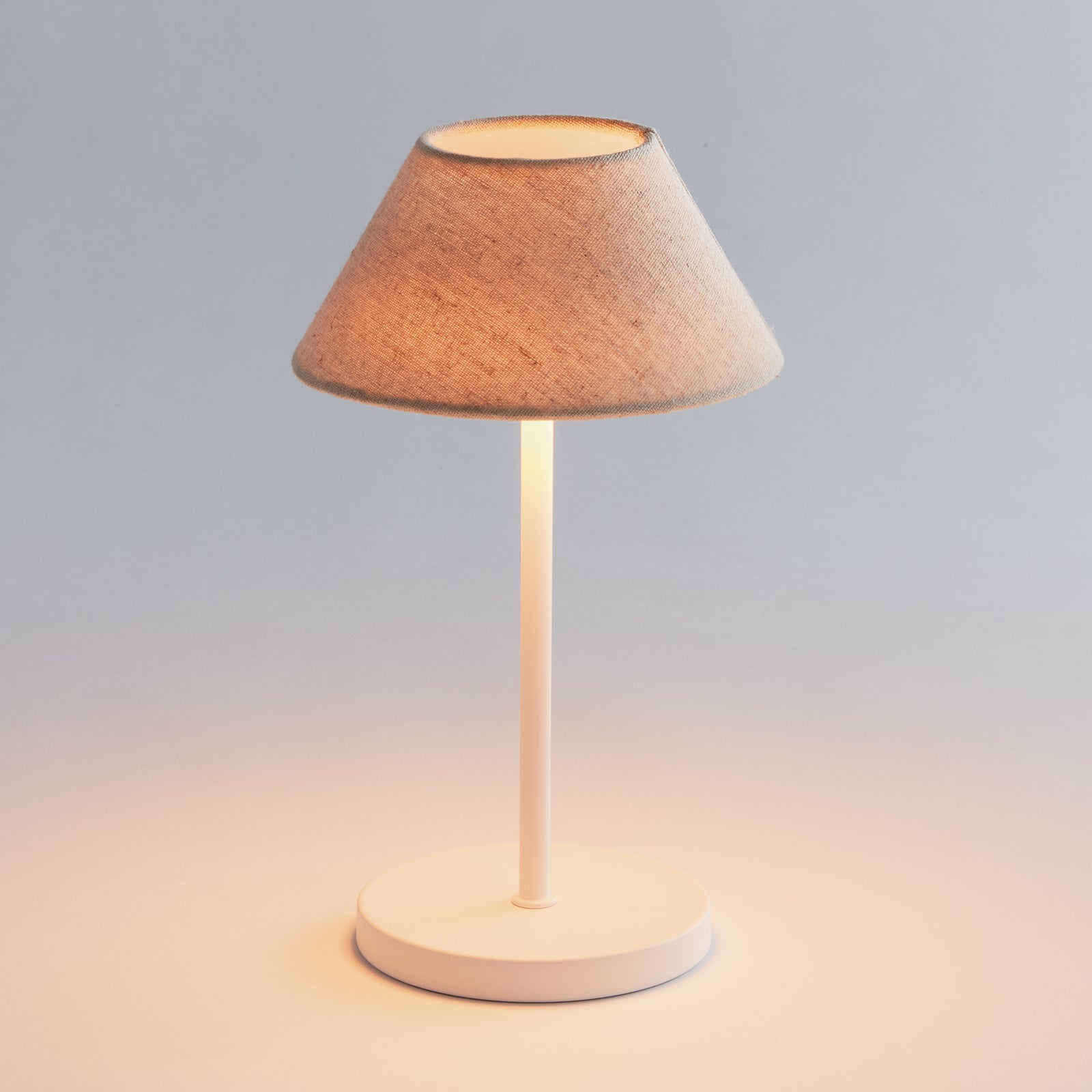 ALLUNA CORDLESS LED LAMP 10" - Ecrue