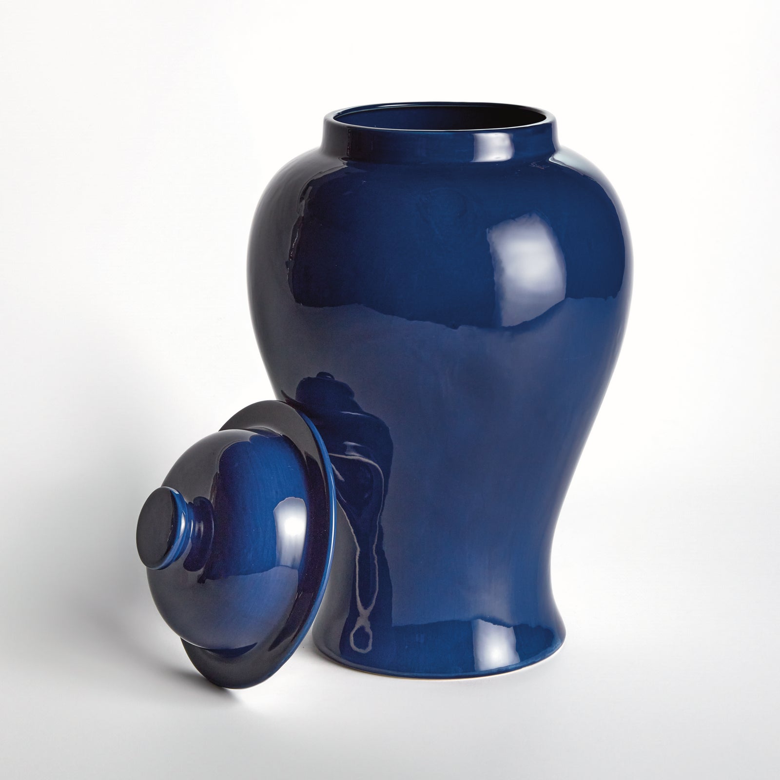 KOA LIDDED GINGER JAR LARGE - Navy