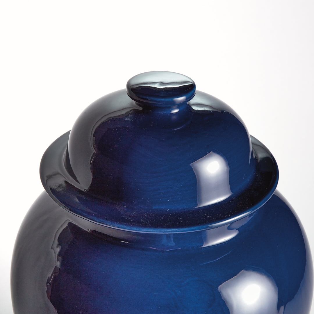 KOA LIDDED GINGER JAR LARGE - Navy