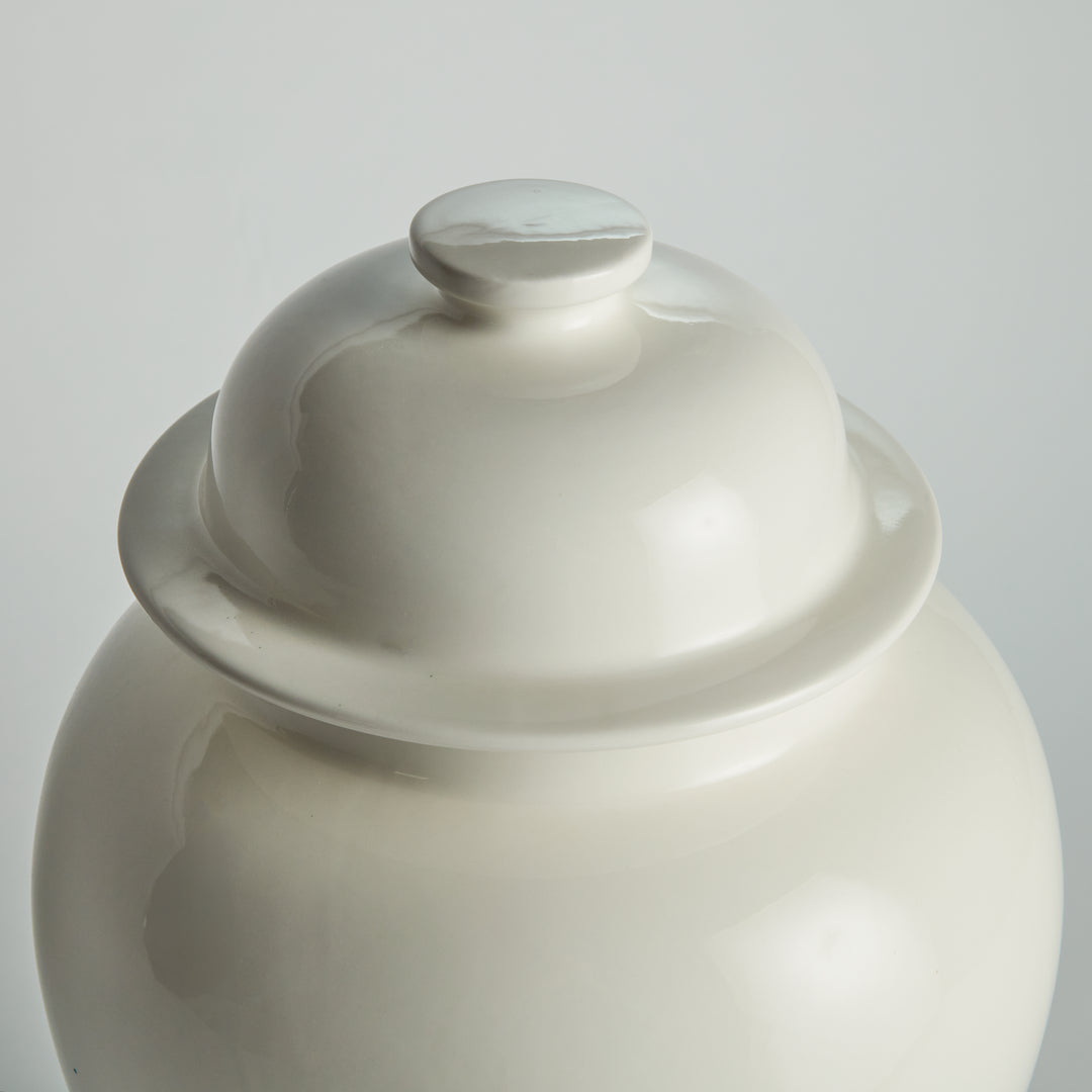 KOA LIDDED GINGER JAR LARGE - White