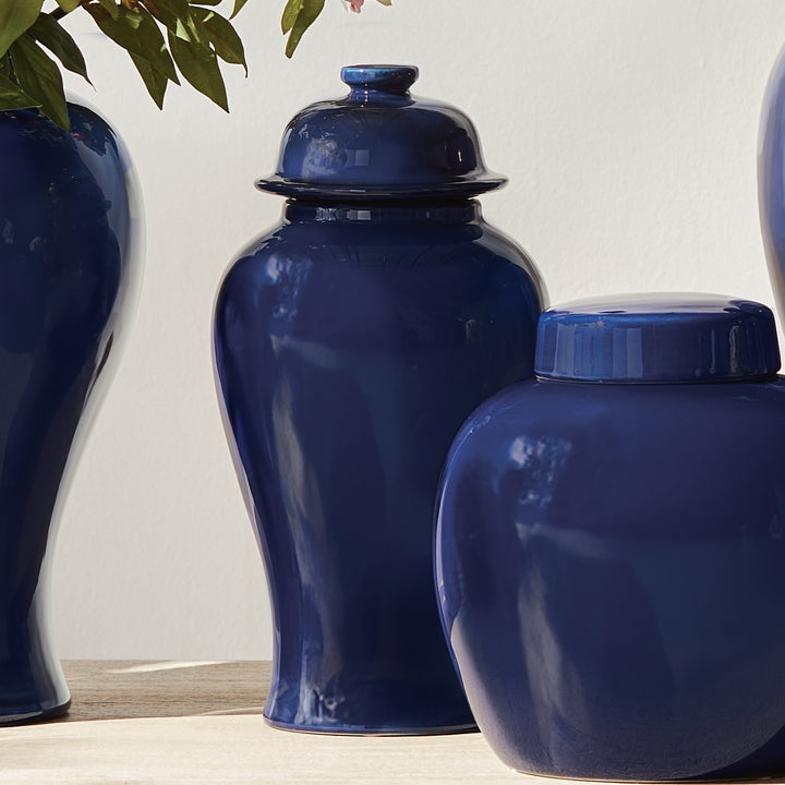 KOA LIDDED MINI GINGER JAR LARGE - Navy