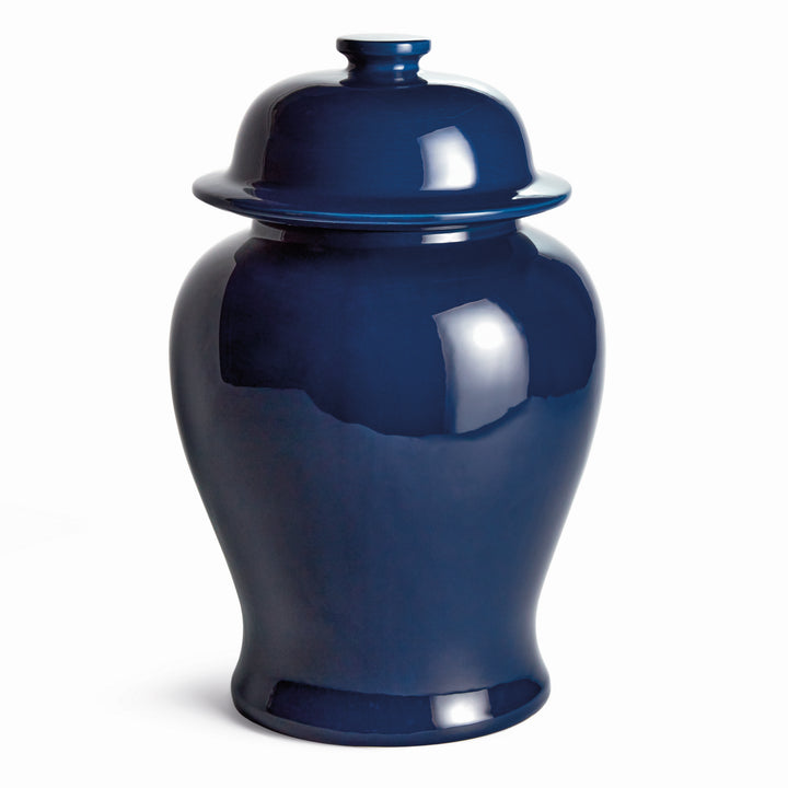 KOA WIDE LIDDED GINGER JAR LARGE - Navy