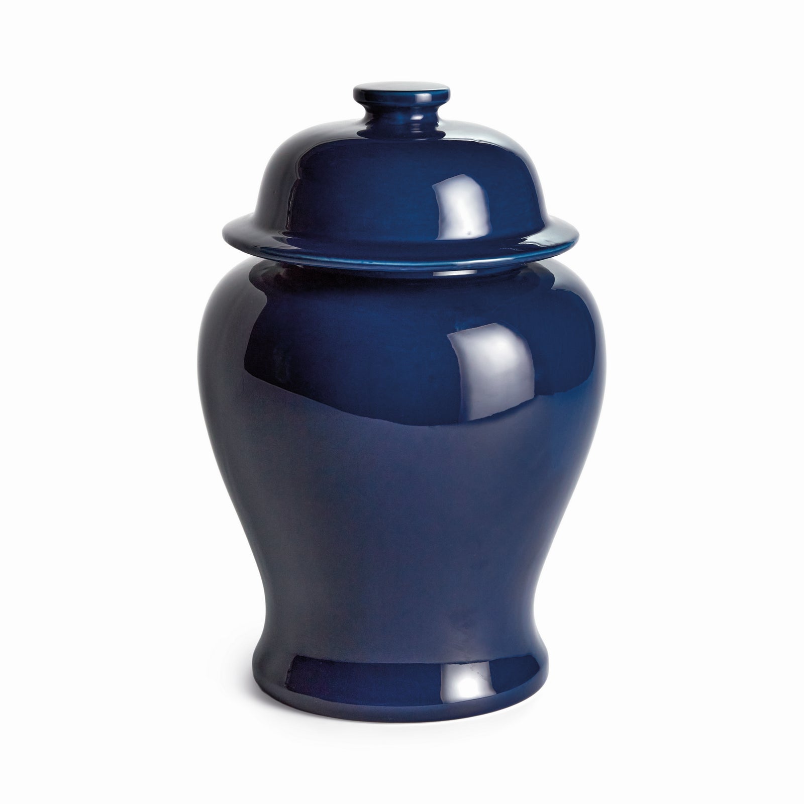 KOA WIDE LIDDED GINGER JAR SMALL - Navy