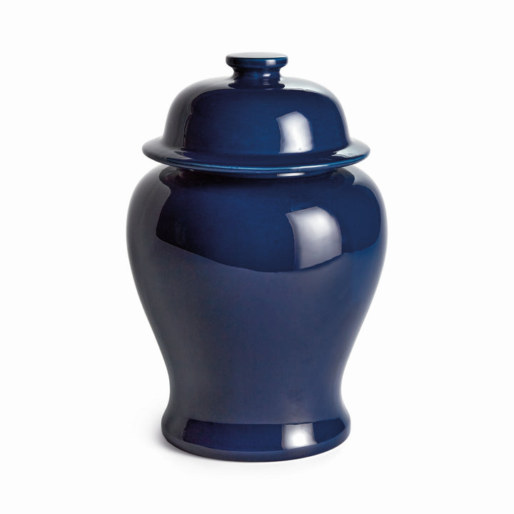 KOA WIDE LIDDED GINGER JAR SMALL - Navy