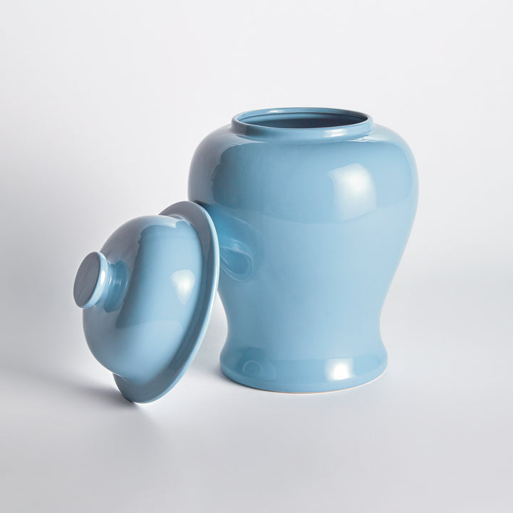 KOA WIDE LIDDED GINGER JAR SMALL - Blue