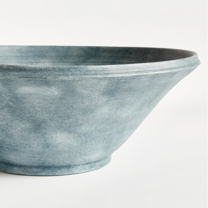MIRELA GRANDE DECORATIVE BOWL - Washed Blue