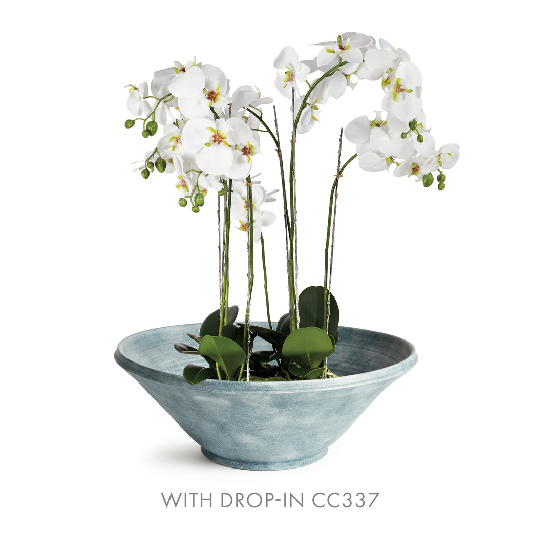 MIRELA GRANDE DECORATIVE BOWL - Washed Blue