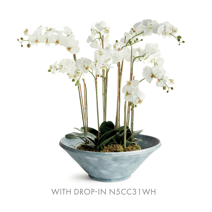 MIRELA GRANDE DECORATIVE BOWL - Washed Blue