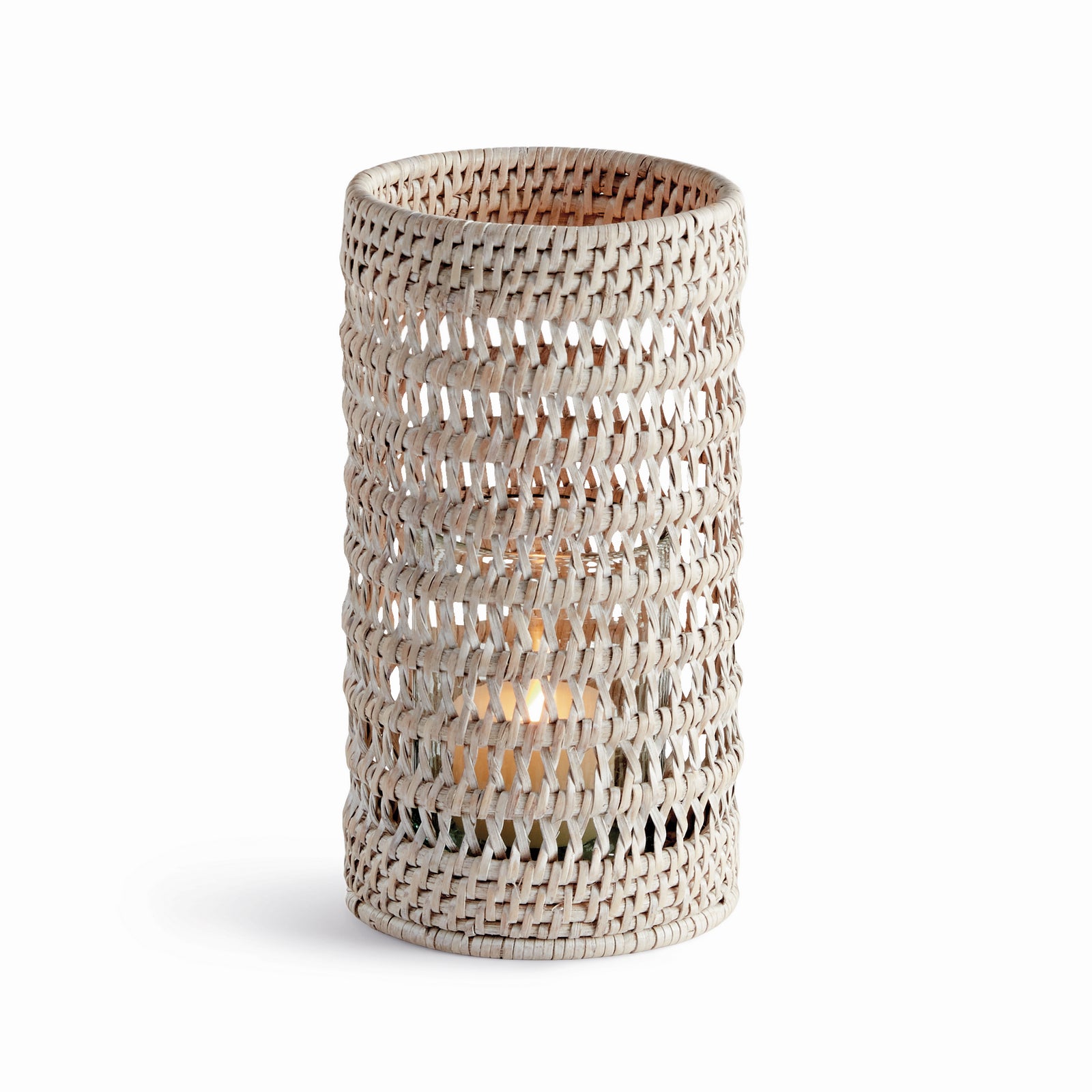 BURMA RATTAN HURRICANE SMALL - Whitewash