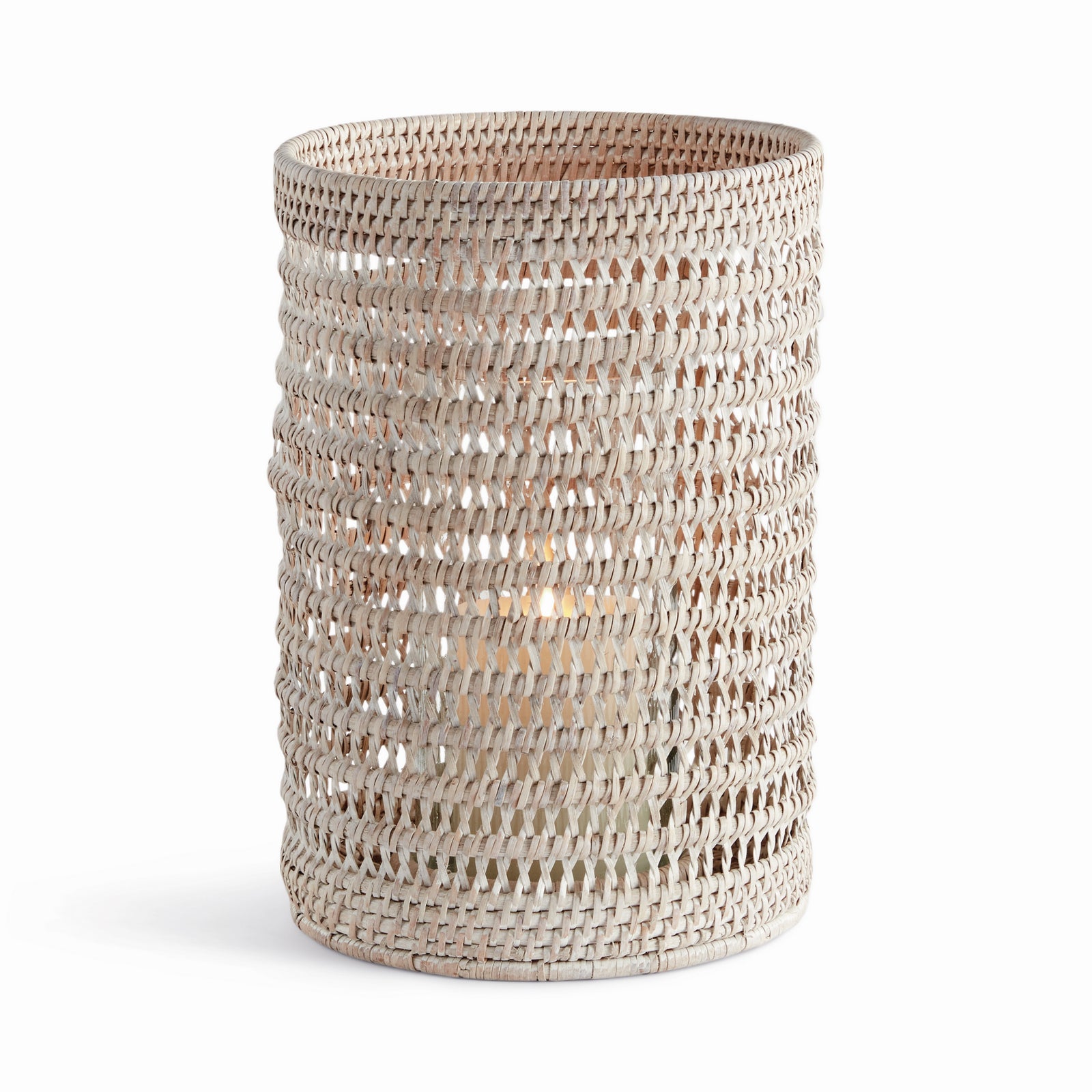 BURMA RATTAN HURRICANE LARGE - Whitewash