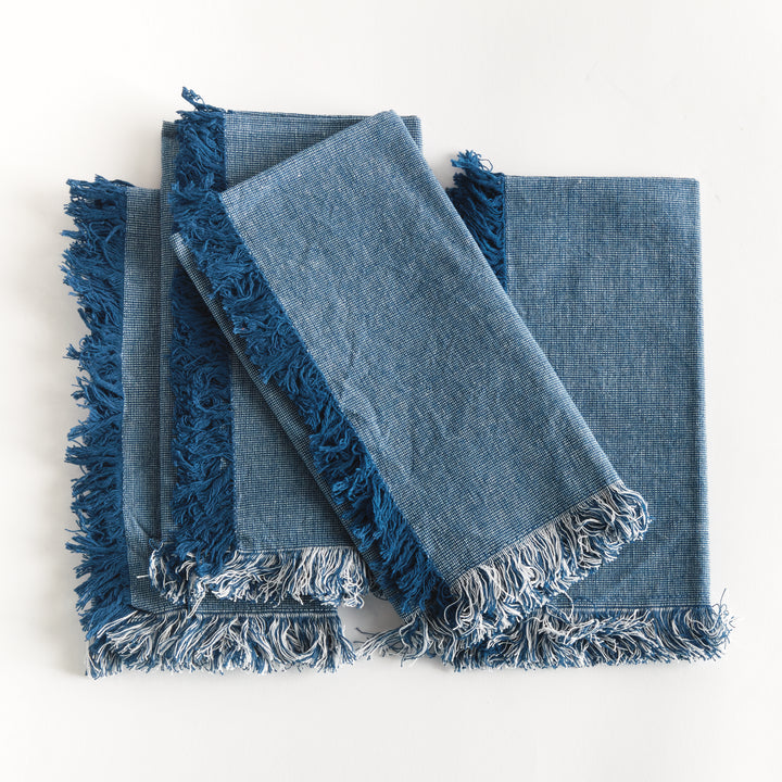 AURA DINNER NAPKINS, SET OF 4 - Dark Blue