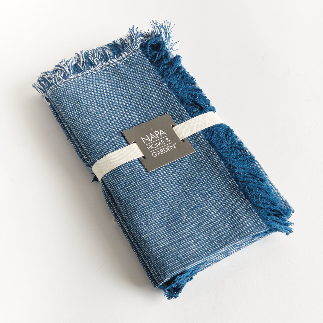 AURA DINNER NAPKINS, SET OF 4 - Dark Blue