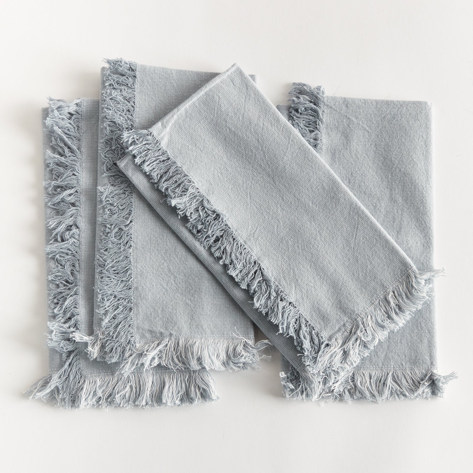 AURA DINNER NAPKINS, SET OF 4 - Light Blue